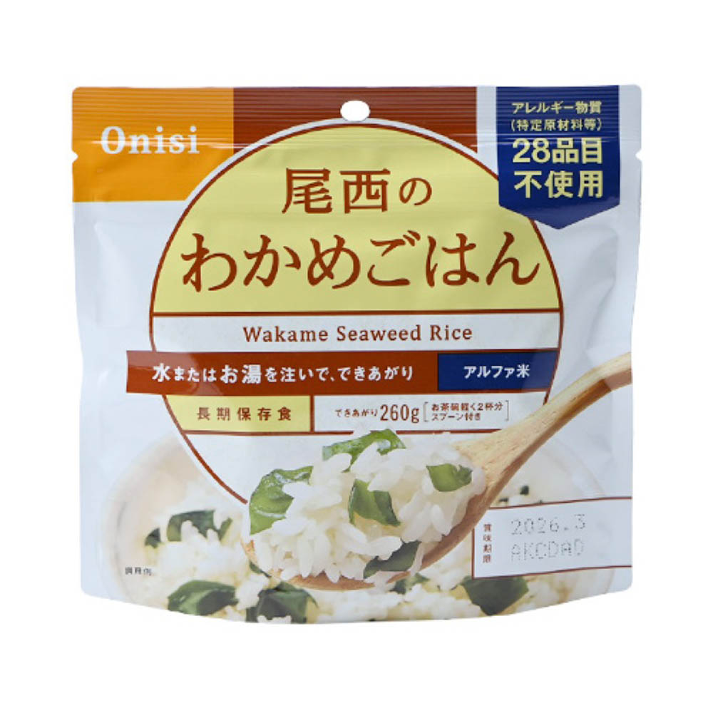 【拉拉寵物小舖】Onisi 日本尾西食品 乾燥飯 防災食品 沖泡式, , large