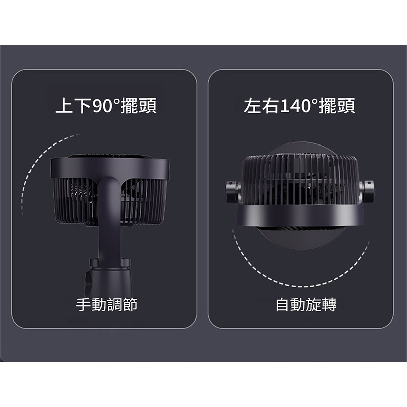 【APEX】9吋DC聚風空氣循環扇 金屬灰_USB直插款, , large