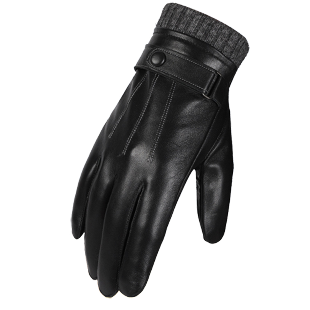 真皮觸屏防風保暖手套, , large