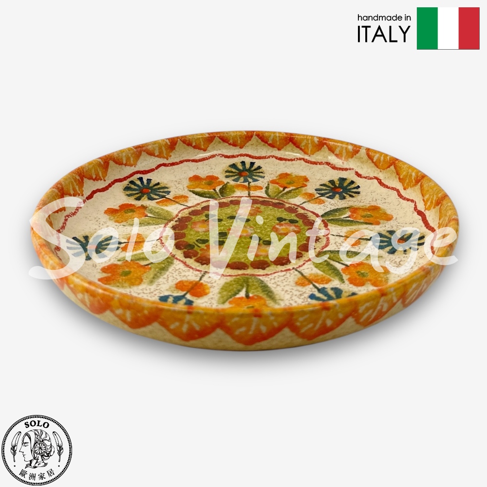 【SOLO歐洲家居】Modigliani 義大利製手工陶 18cm 深圓盤 圓盤 餐盤 FEV義式派對系列, , large