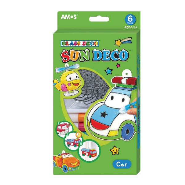 【AMOS 阿摩司】韓國原裝  6色 交通工具 主題 吊飾 玻璃彩繪 膠 / 組 SD10P6-C, , large