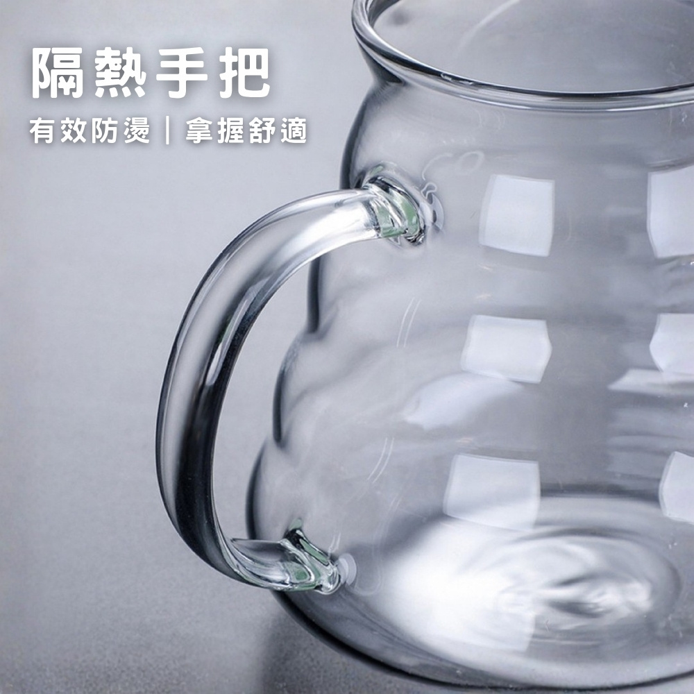 【GlassKing】GK-360 咖啡雲朵壺 手沖咖啡壺 耐熱直火壺 耐熱玻璃壺 泡茶壺 分享壺 下接壺, , large