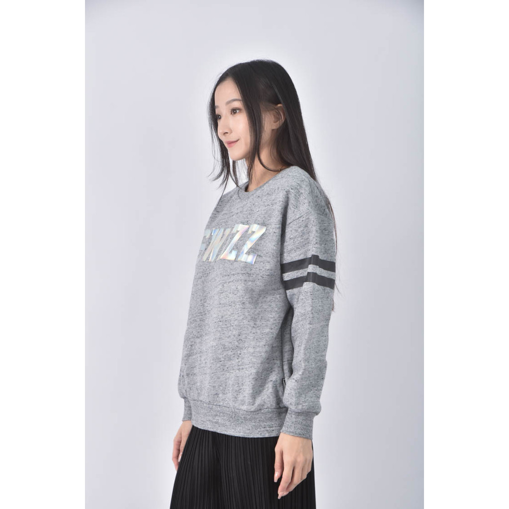 (L) izzue字母灰色長袖上衣二手衣, , large