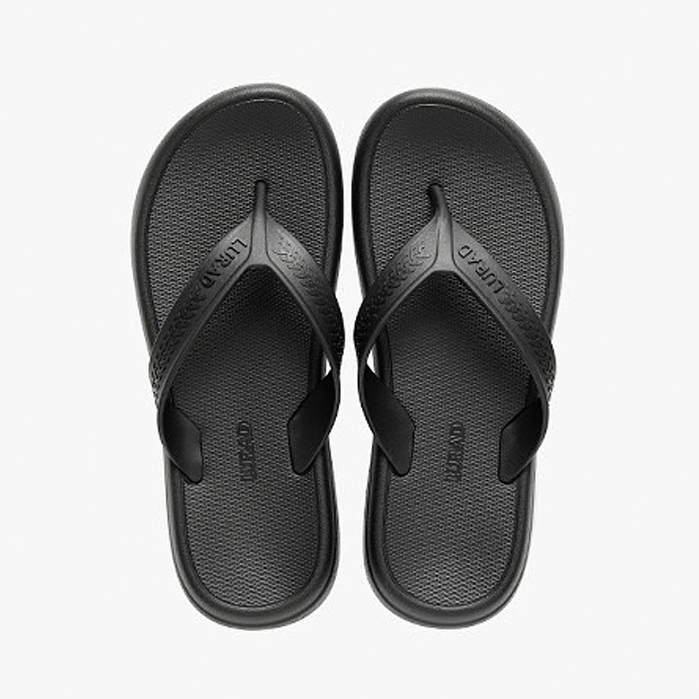 HANG TEN 環保夾腳拖鞋 男鞋 人字拖 旅遊 休閒 逛街 簡約 時尚 Q彈 無異味 耐磨 防滑 黑 黃 灰 綠, , large