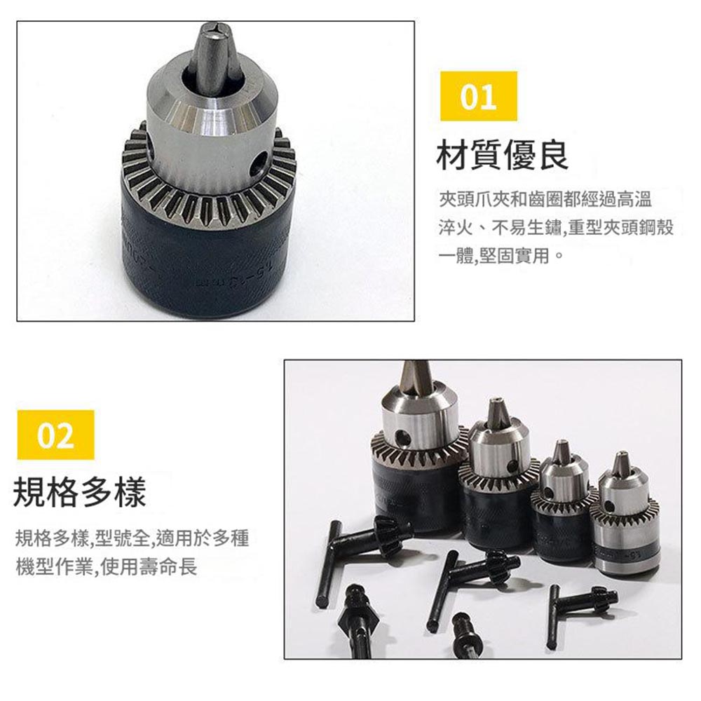 13MM鐵1/2夾頭圓柄3件套, , large