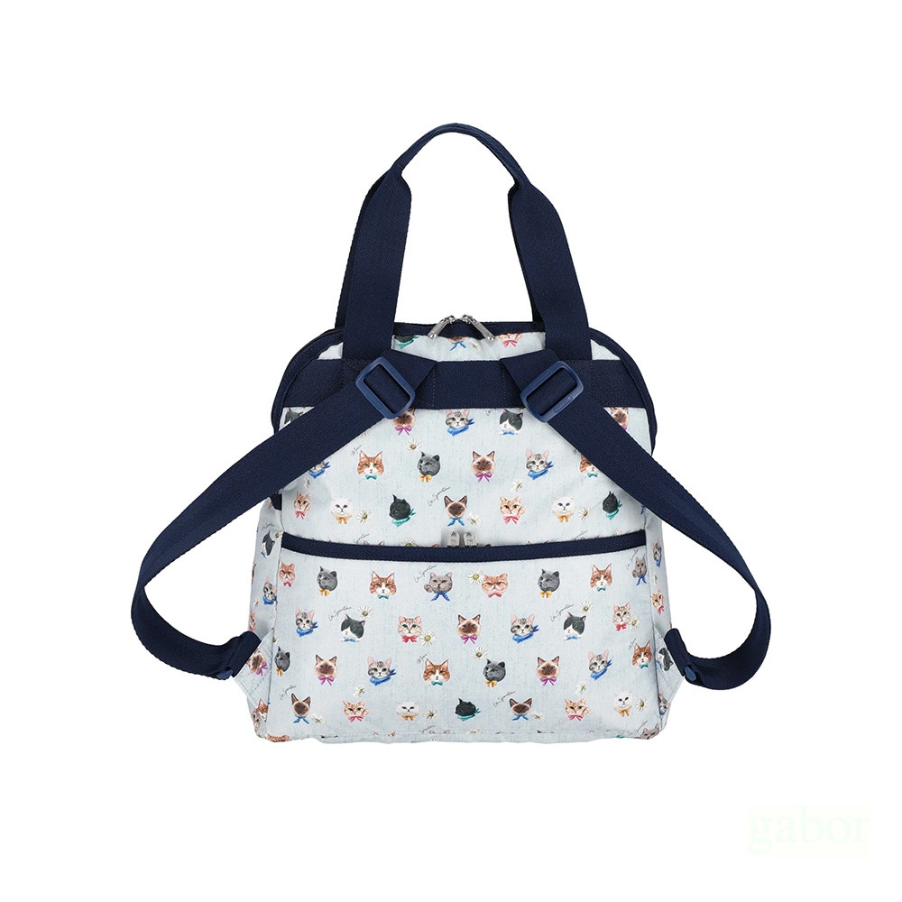 LeSportsac Double Trouble Backpack 手提兩用 後背包 媽媽包 送禮-晴空貓語, , large