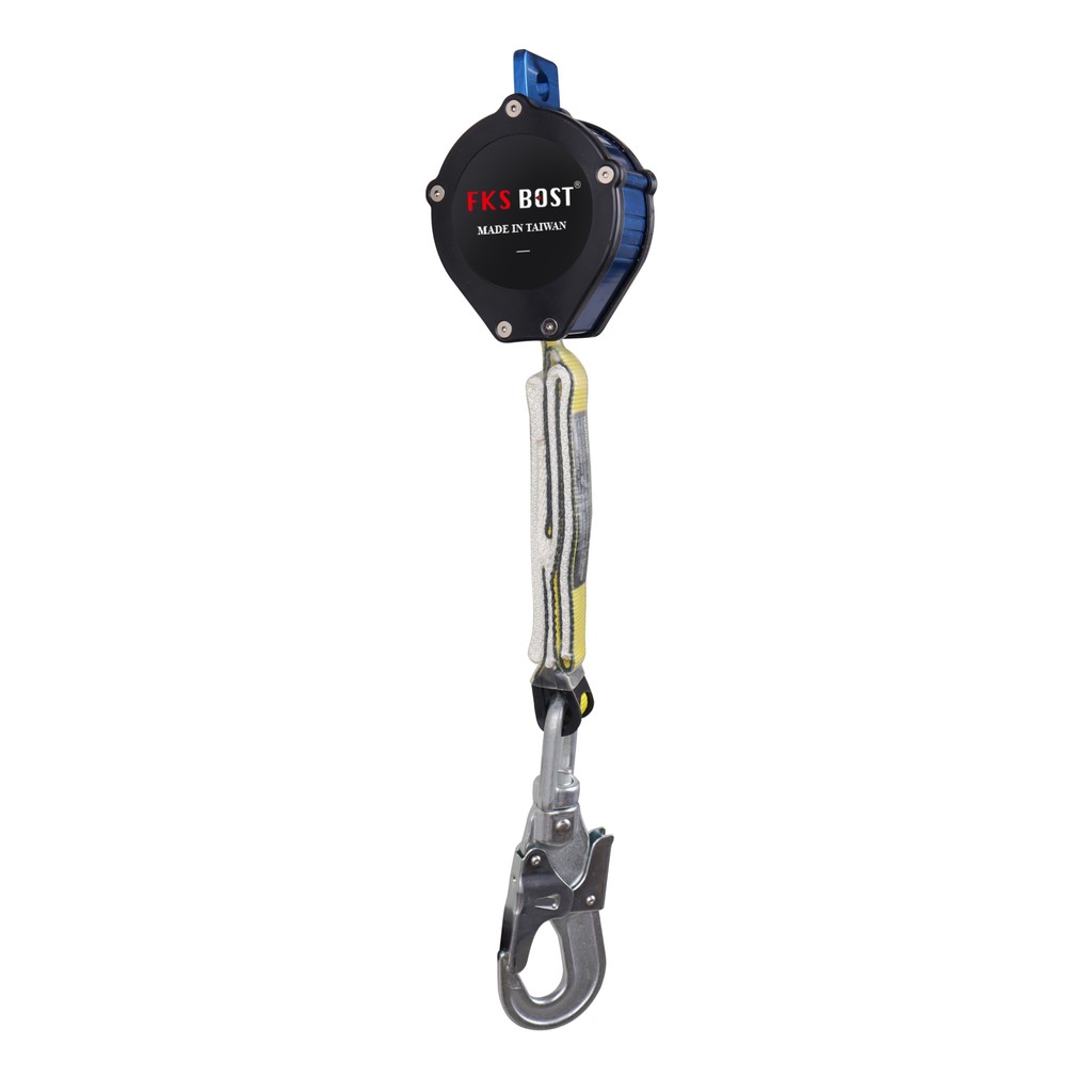 WIN五金 台灣製造FKS BOST SRL-3M 織帶高空作業防墜器 通過認證CE EN 織帶防墜器 安全帶 捲吊防墜器 防墬器, , large