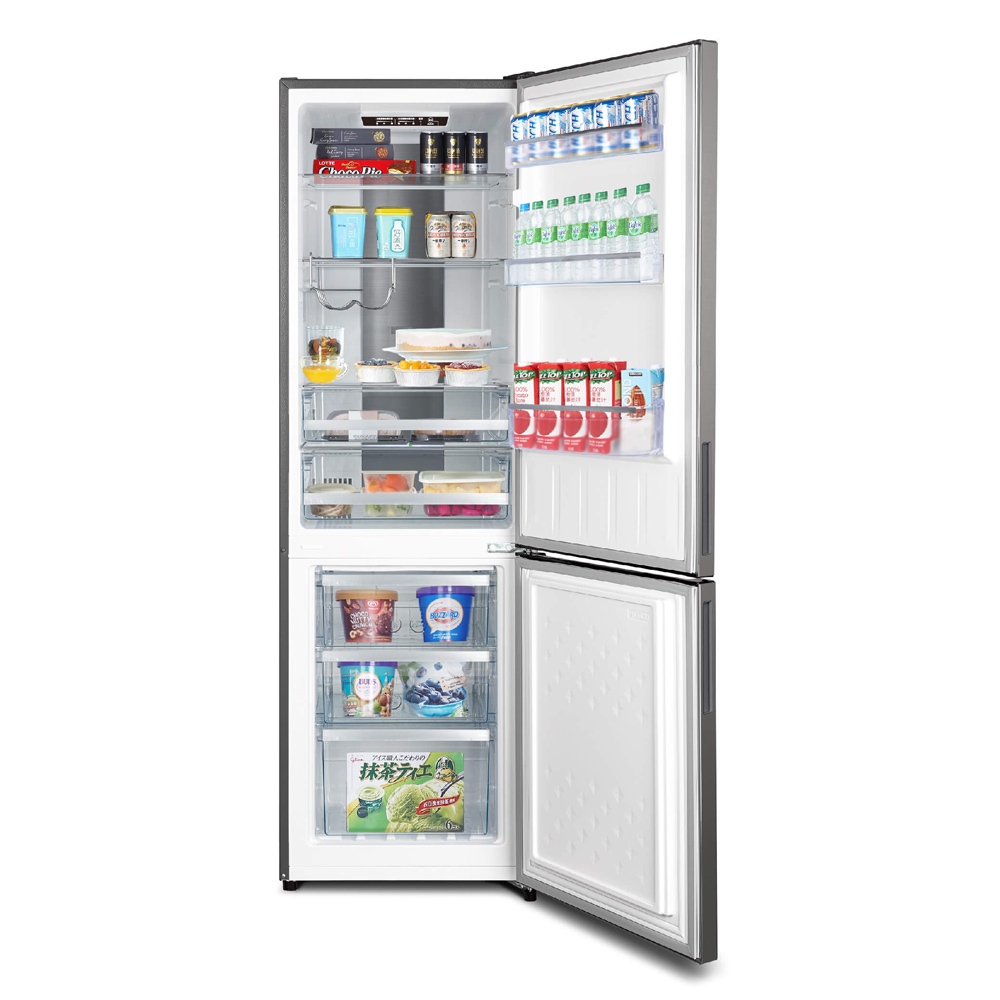 HERAN 250L Taiwan-Made Grade 1 Energy Efficient Inverter Double Door Refrigerator HRE-B2561UV(S), , large