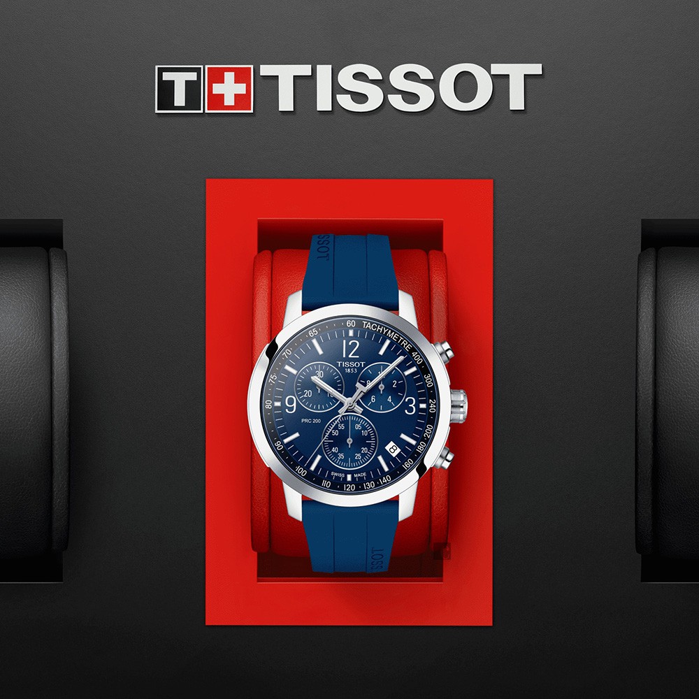 TISSOT 天梭 T-Sport系列 PRC200 競速三眼計時腕錶 T1144171704700, , large