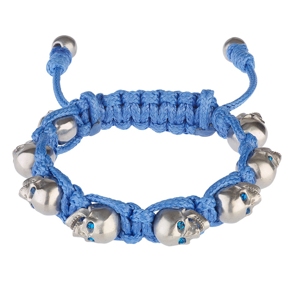 BOMBERG 炸彈錶 藍眼銀骷髏藍色手環-M (JW-BLT-SS.M2.3), , large