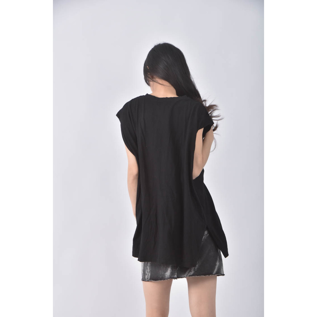 (2XL) n9ck字母黑色上衣二手衣, , large