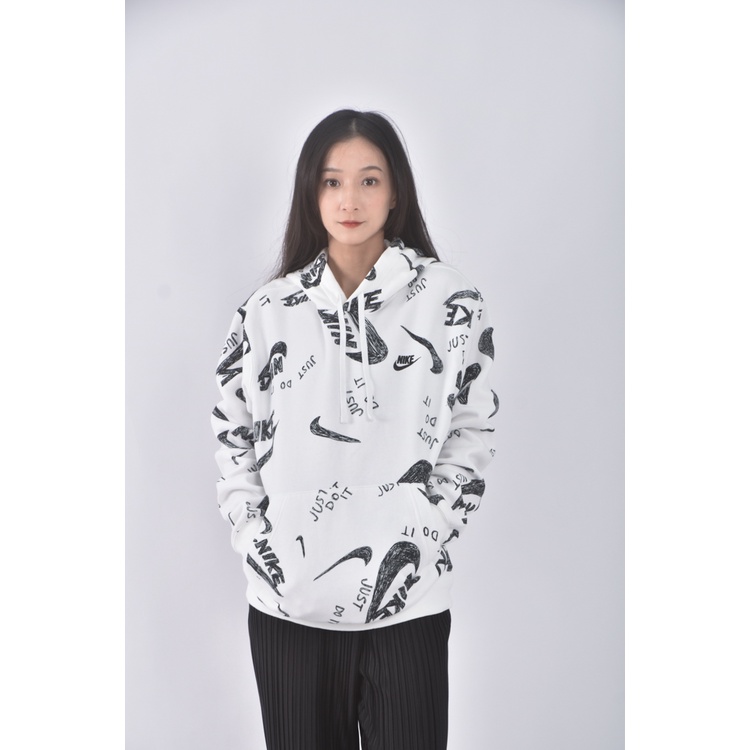 (M) 質感內刷毛連帽白色長袖上衣二手衣, , large