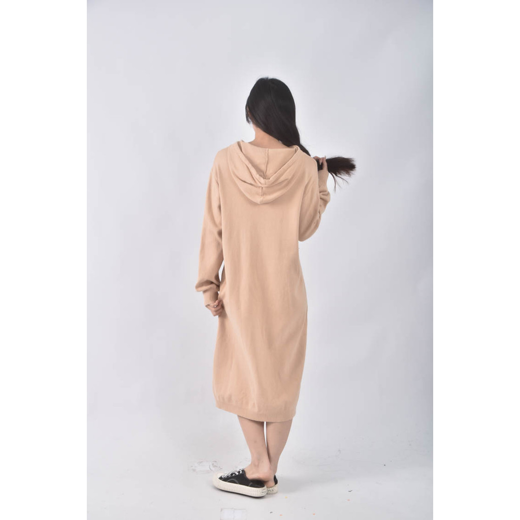 (L) something like me連帽杏色洋裝二手衣, , large