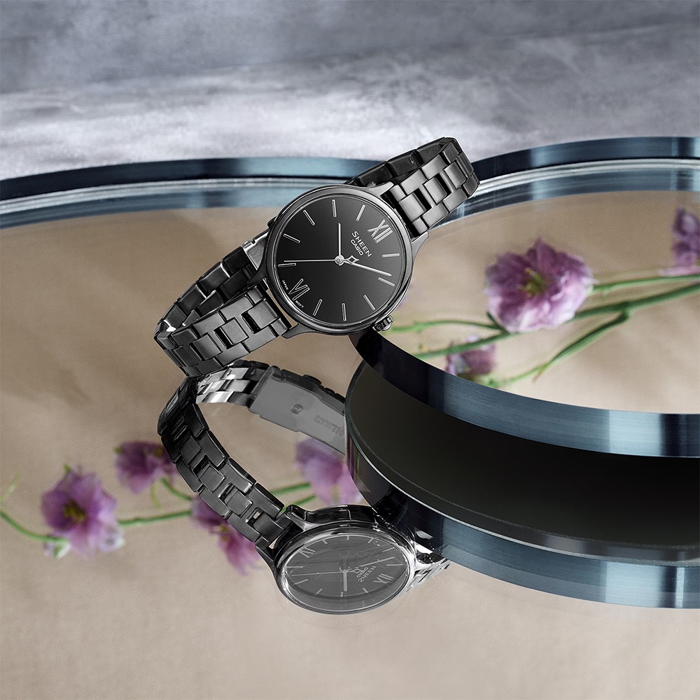 CASIO 卡西歐 SHEEN 鏡面拋光女錶 SHE-4560BD-1A, , large