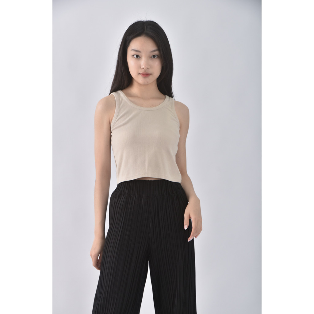 (S) we we無袖杏色上衣二手衣