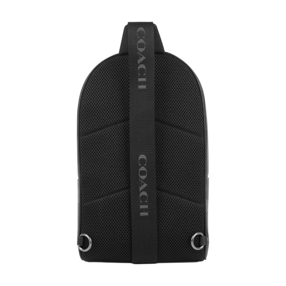 COACH West Pack 迷彩塗層拉鍊單肩背包(灰色), , large