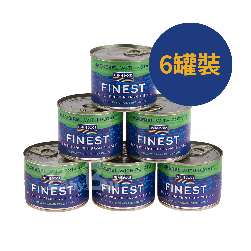 【倆寶貝精品館】海洋之星FISH4DOGS 挪威鯖魚主食犬罐185g, , large