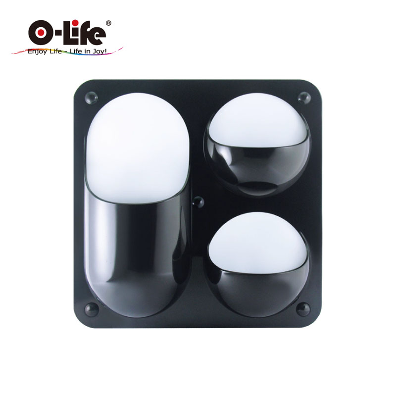 【O-Life】Magnetic wall-mounted storage box-C style black, , large