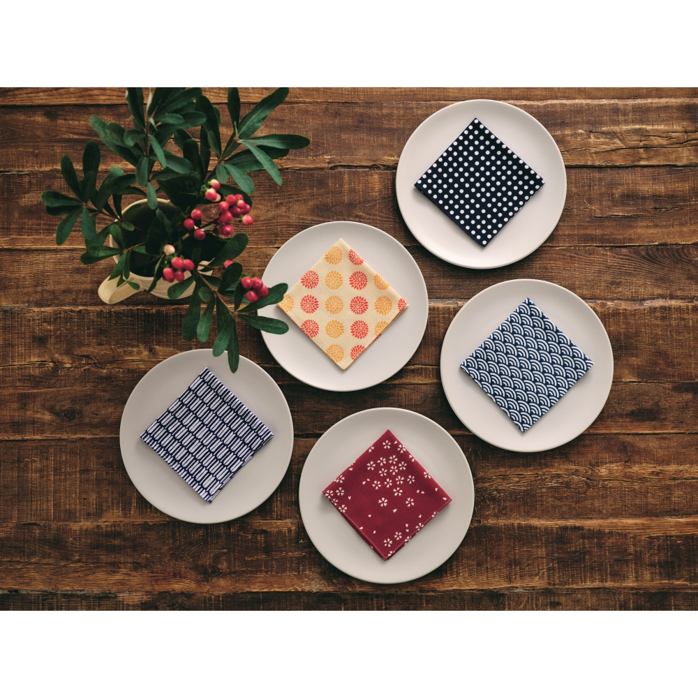 日本選物~ 日本製 KAMAWANU 紅酒/雞尾酒餐巾 全棉 方巾 多功能手巾 手帕 27x27 cm (梅子紅), , large