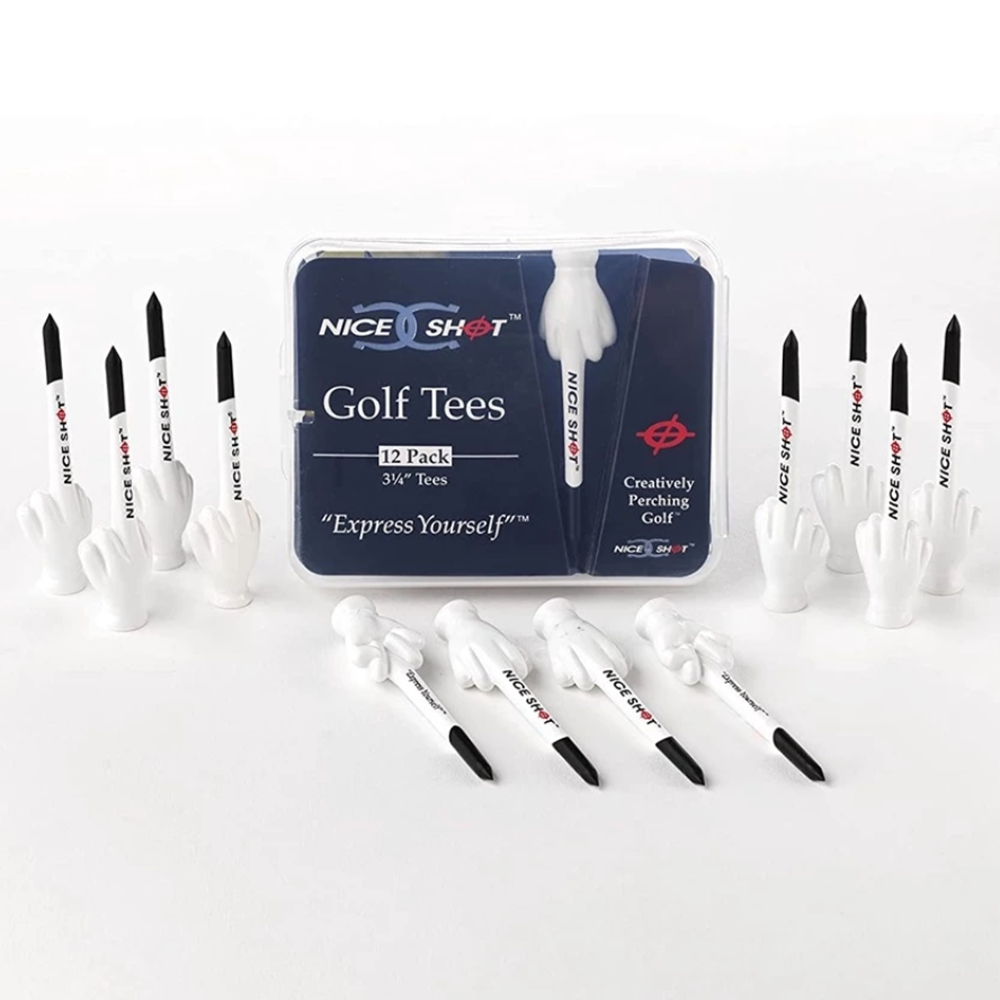 Funny Middle Finger Golf Tees – 12pcs, , large
