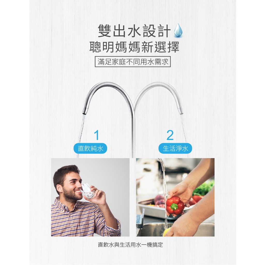 【麗水生活】HAOHSING 豪星 600G 加侖 直接輸出 RO-逆滲透純水機  過濾器 淨水器, , large