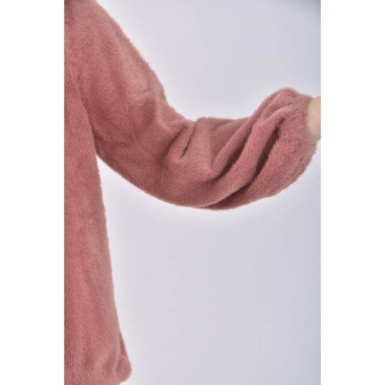 (M) michel klein毛毛粉色長袖上衣二手衣, , large