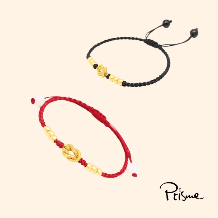 【Prisme Gold】六緣圓滿黃金手環對組 (約0.08錢±0.02), , large