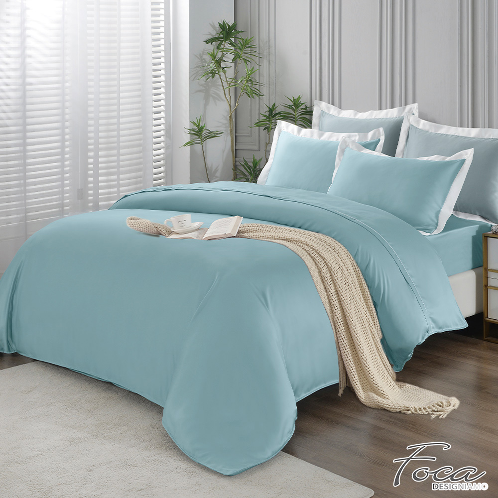 【FOCA】Green Willow Branches | Time Garden 60 Thread 100% Tencel Duvet Cover and Sheet Set - Double, , large