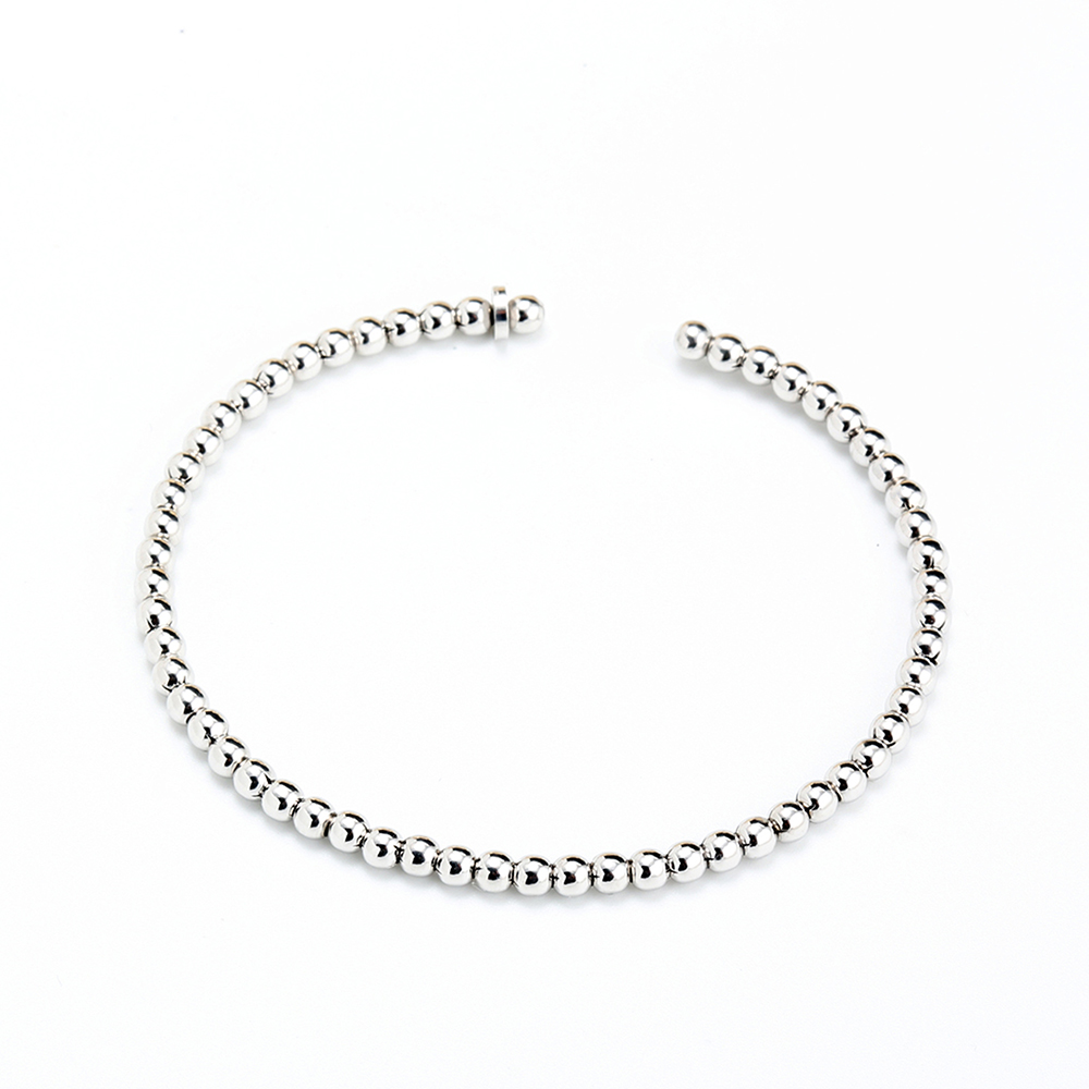 【Angel & Me】Simple Ball s925 Sterling Silver Bracelet birthday gift, , large
