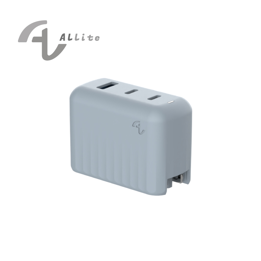 [萬摩科技]Allite A1 PRO 70W 1A+2C 氮化鎵三孔快充-霧霾藍, , large