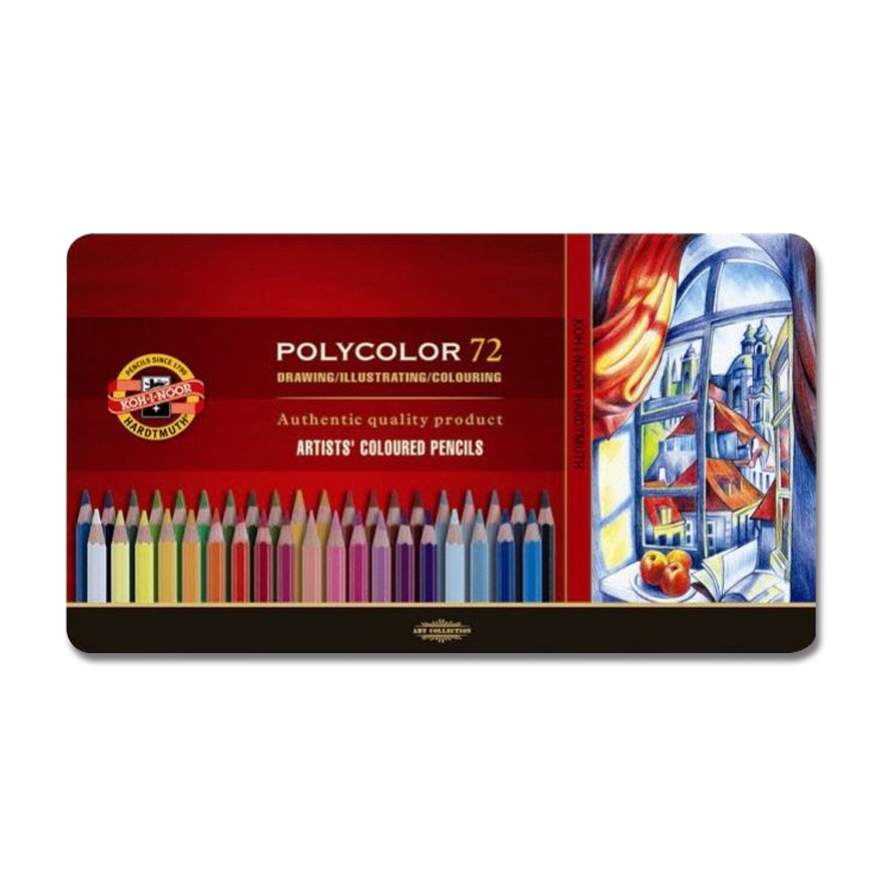 普思AP 【KOH-I-NOOR】油性專家級色鉛筆(鐵盒)-72色(K3827), , large