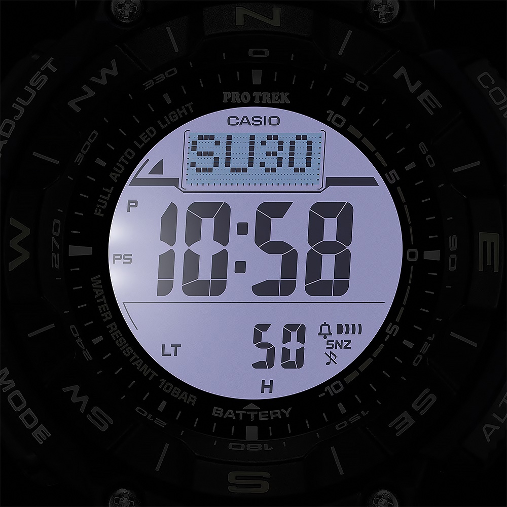 CASIO 卡西歐 PRO TREK  戶外運動太陽能環保手錶-藍 PRG-340SC-2, , large