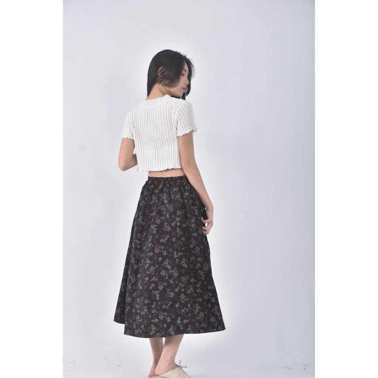 (S) earth music ecology質感黑色長裙二手衣, , large
