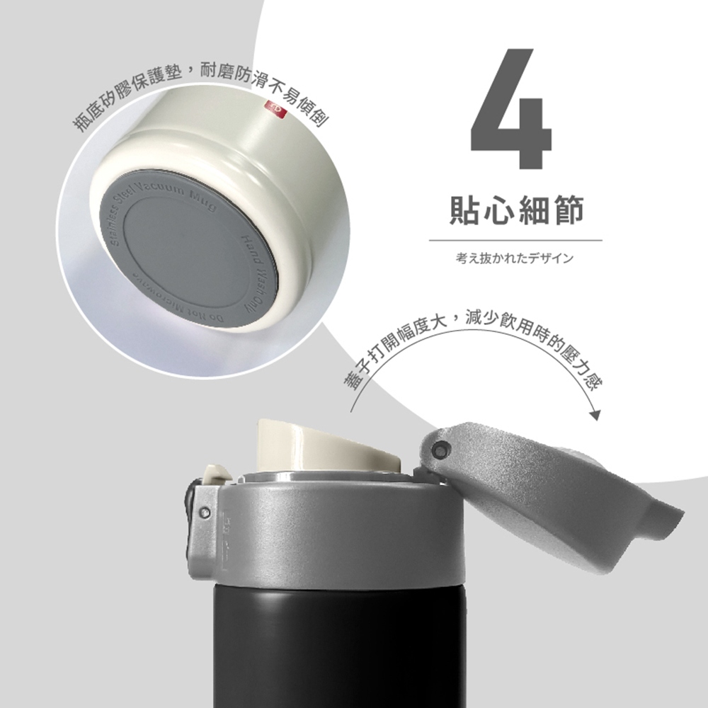 【FUJI-GRACE 日本富士雅麗】輕時尚316彈跳保溫瓶450ml(FJ-954), , large