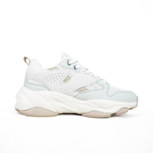 Kixpress-Fila Fantacy 女 運動休閒鞋 老爹鞋 復古 厚底 舒適 穿搭 米 淺綠 [5-C304Z-671], , large