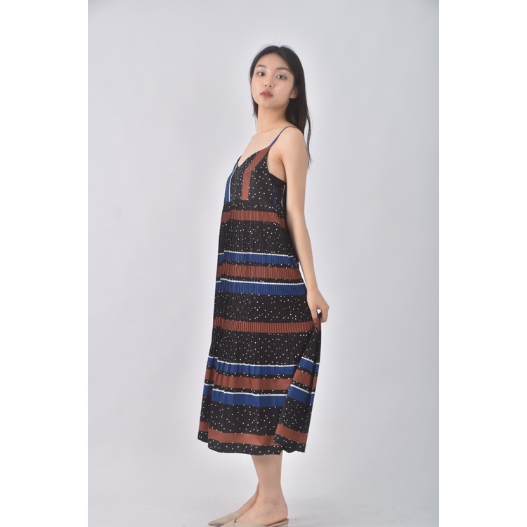 (S) moma質感條紋黑色洋裝二手衣, , large