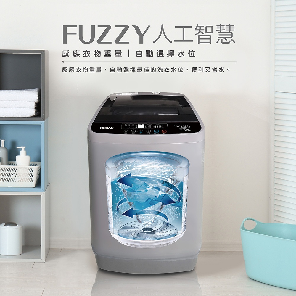 HERAN 7.5KG Fully Automatic Upright Washing Machine HWM-0791, , large