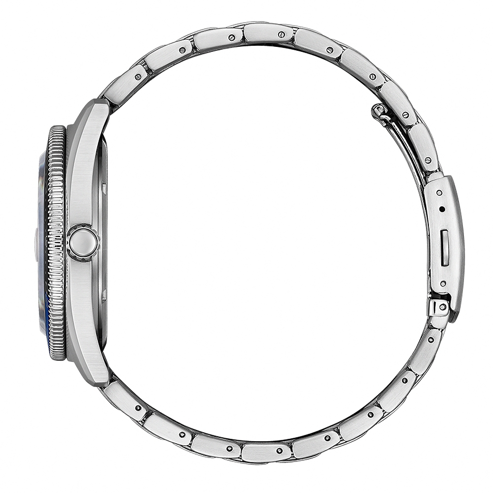 CITIZEN 星辰 光動能潮男時尚大三針手錶-普魯士藍 AW1761-89L, , large