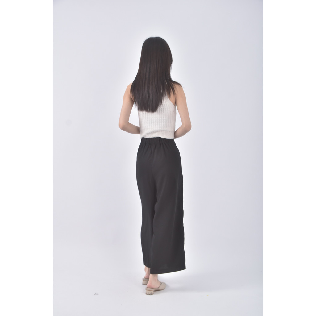 (XL) ob style高腰質感黑色長褲二手衣, , large