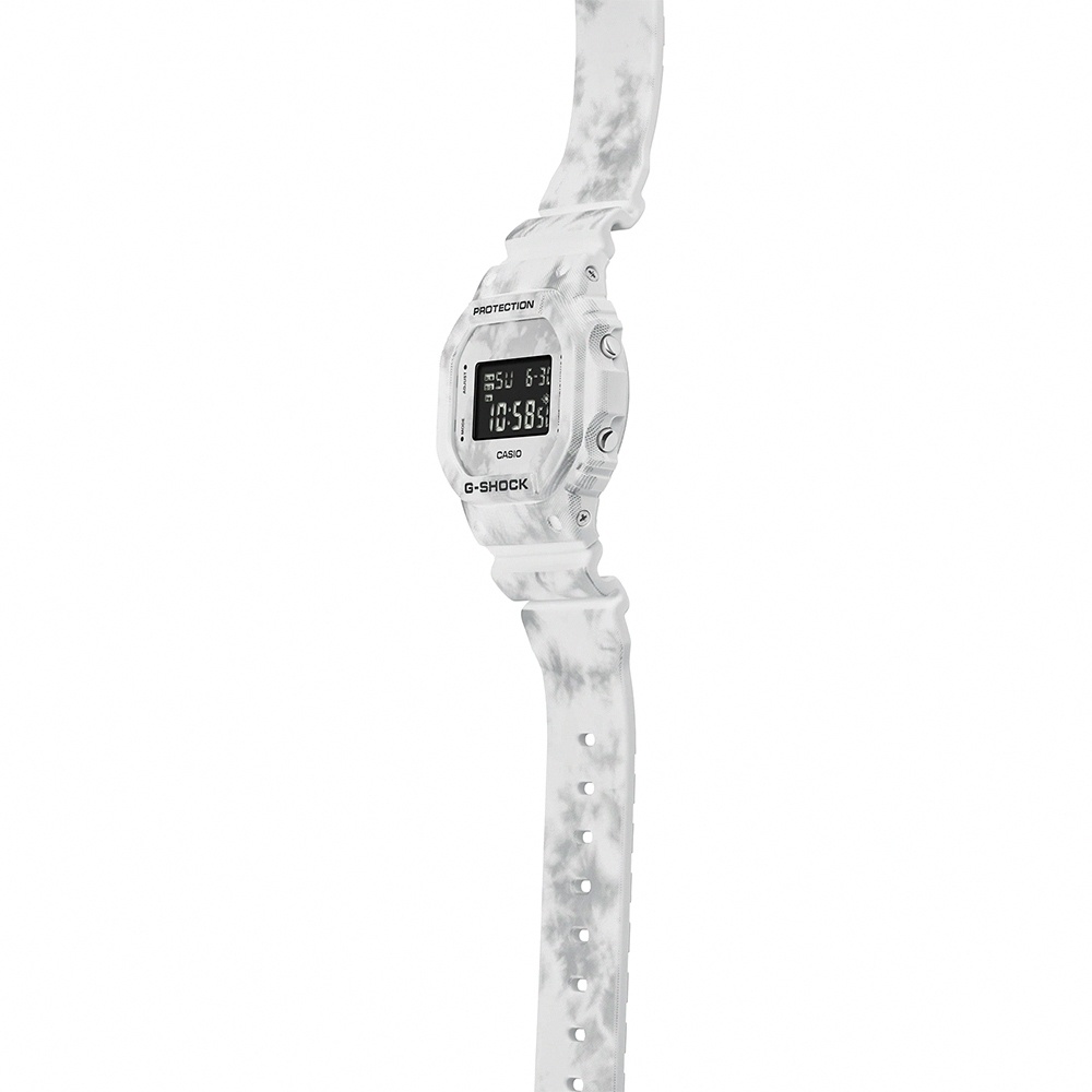 CASIO 卡西歐 G-SHOCK 冬季森林 雪地迷彩手錶 DW-5600GC-7, , large