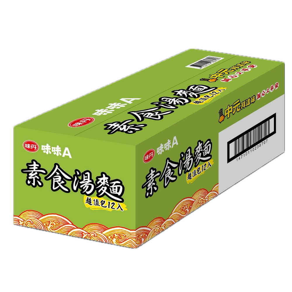 味味A 素食湯麵80gX12特規, , large