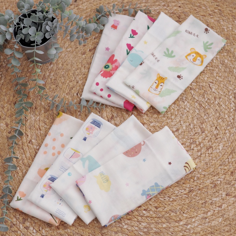 [Kaimei Cotton Industry] 8 randomly selected pure cotton double-layer high-density extended gauze towel/gauze towel/sports towel, , large