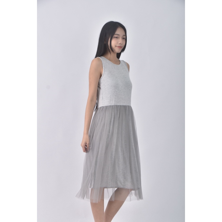 (S) miustar休閒灰色洋裝二手衣, , large