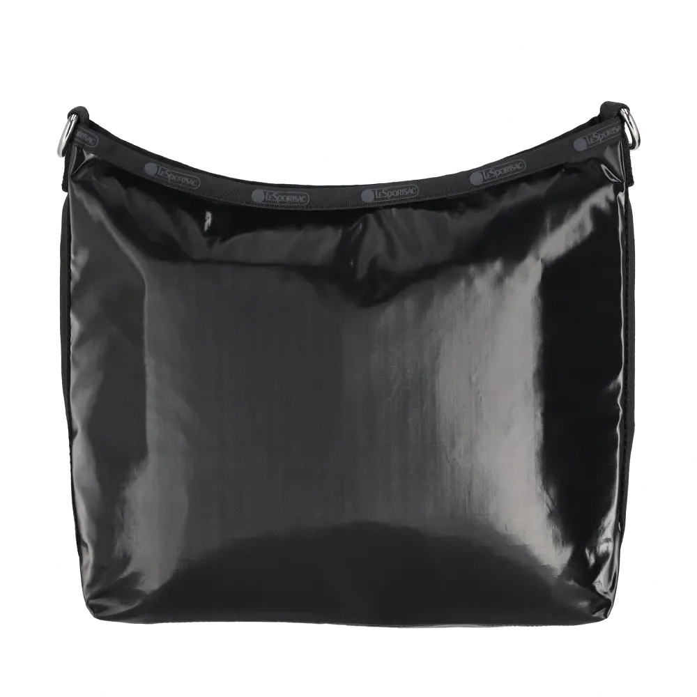 |快速出貨|Lesportsac MEDIUM ZIP SHOULDER 中型拉鍊肩背包 送禮推薦-閃耀黑, , large