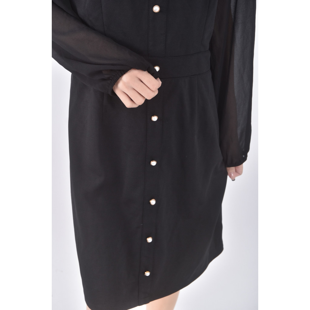 (L) air space質感黑色洋裝二手衣, , large