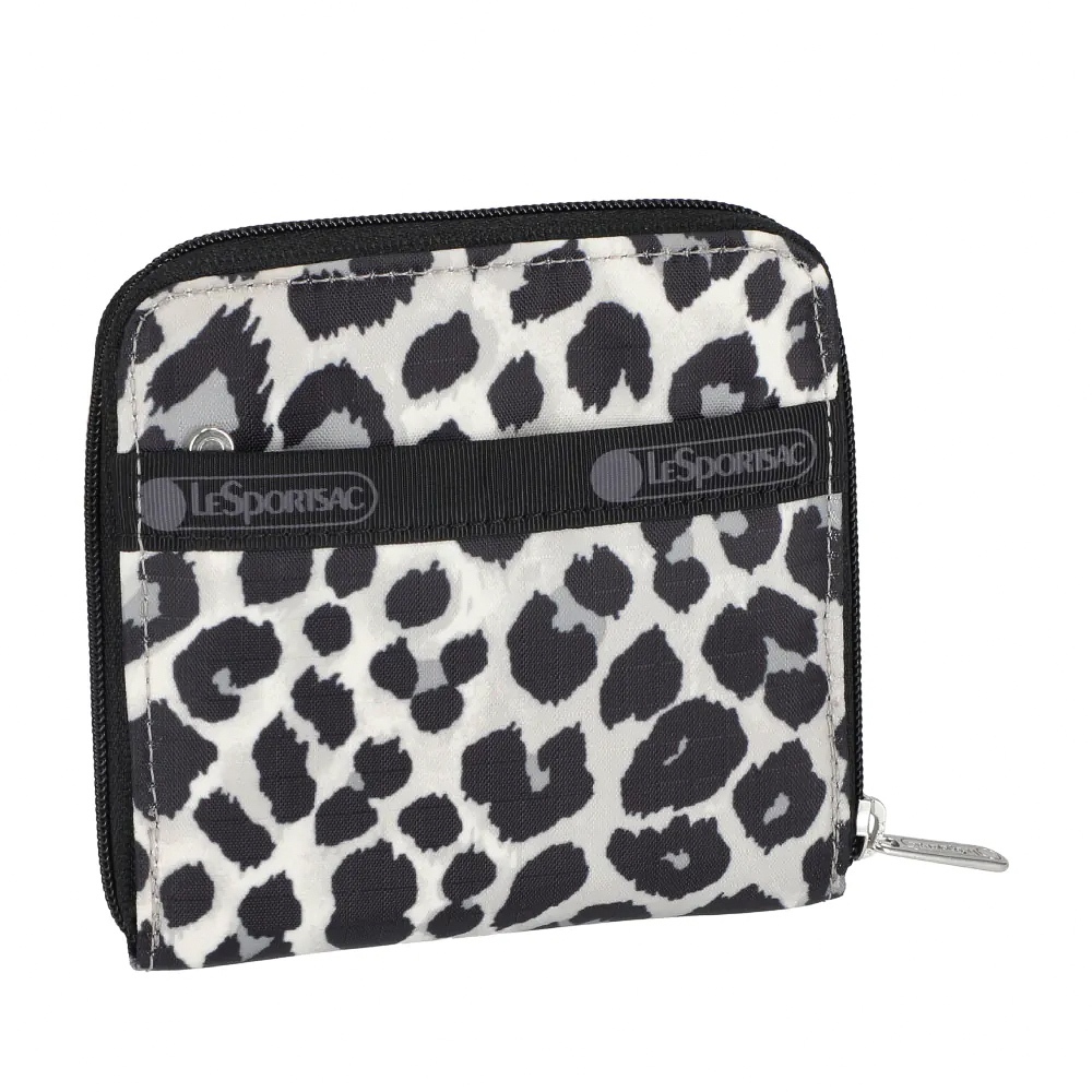 |快速出貨|Lesportsac Compact Zip Wallet 極簡輕薄錢包 送禮-柔影豹紋, , large