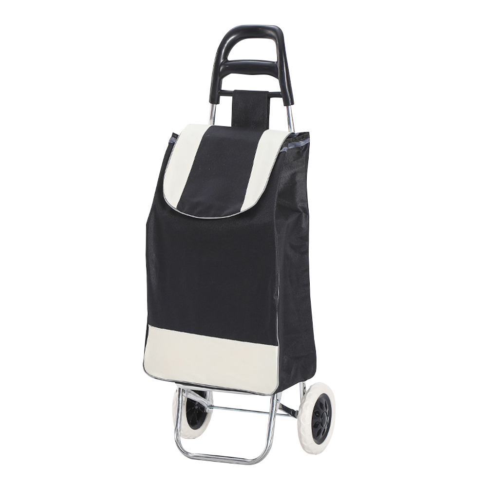 【ENNE】輕便型爬梯折疊購物買菜車/黑色(置物推車/買菜車/菜籃車/手推車/購物/摺疊/收納/野餐/露營/可拆洗)(S0115), 黑色, large