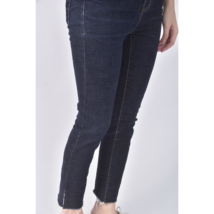 (S) vanilla j韓牌丹寧牛仔質感棉質藍色長褲二手衣, , large