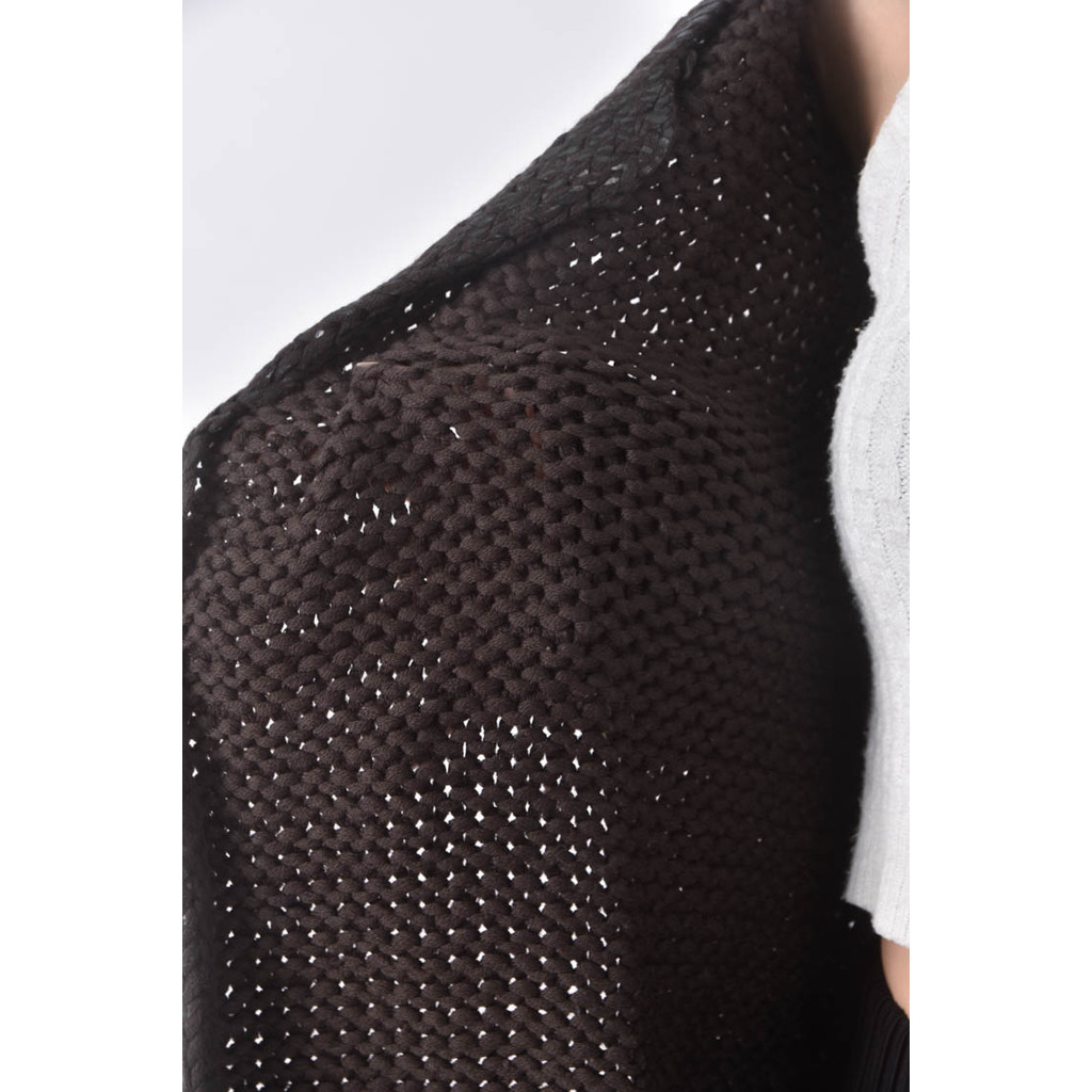 (L) liviana conti編織棕色罩衫二手衣, , large