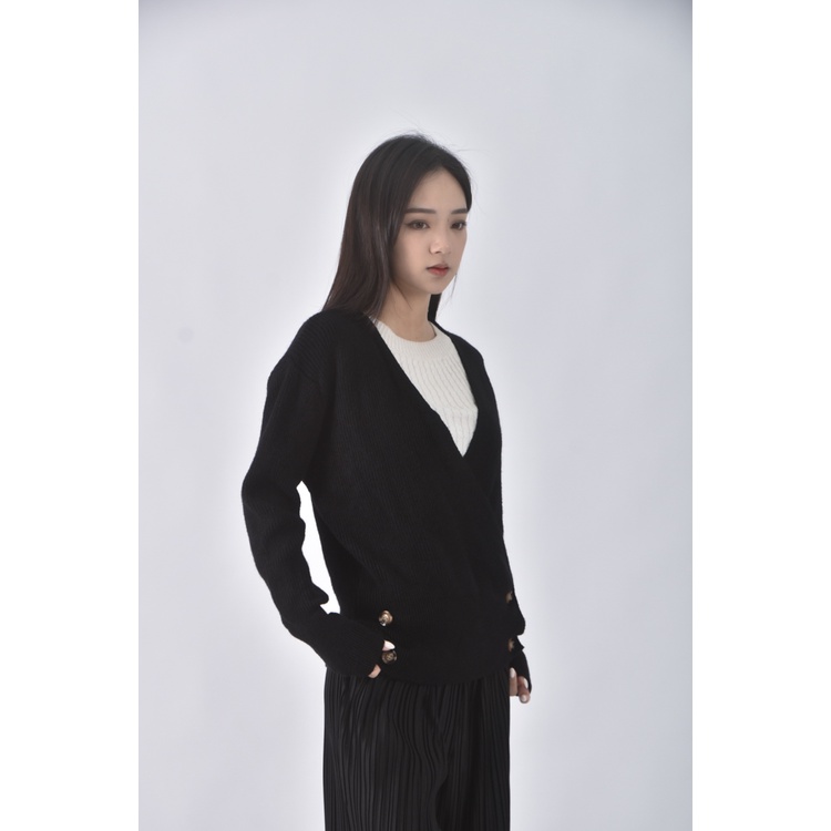 (XL) 質感黑色外套二手衣, , large